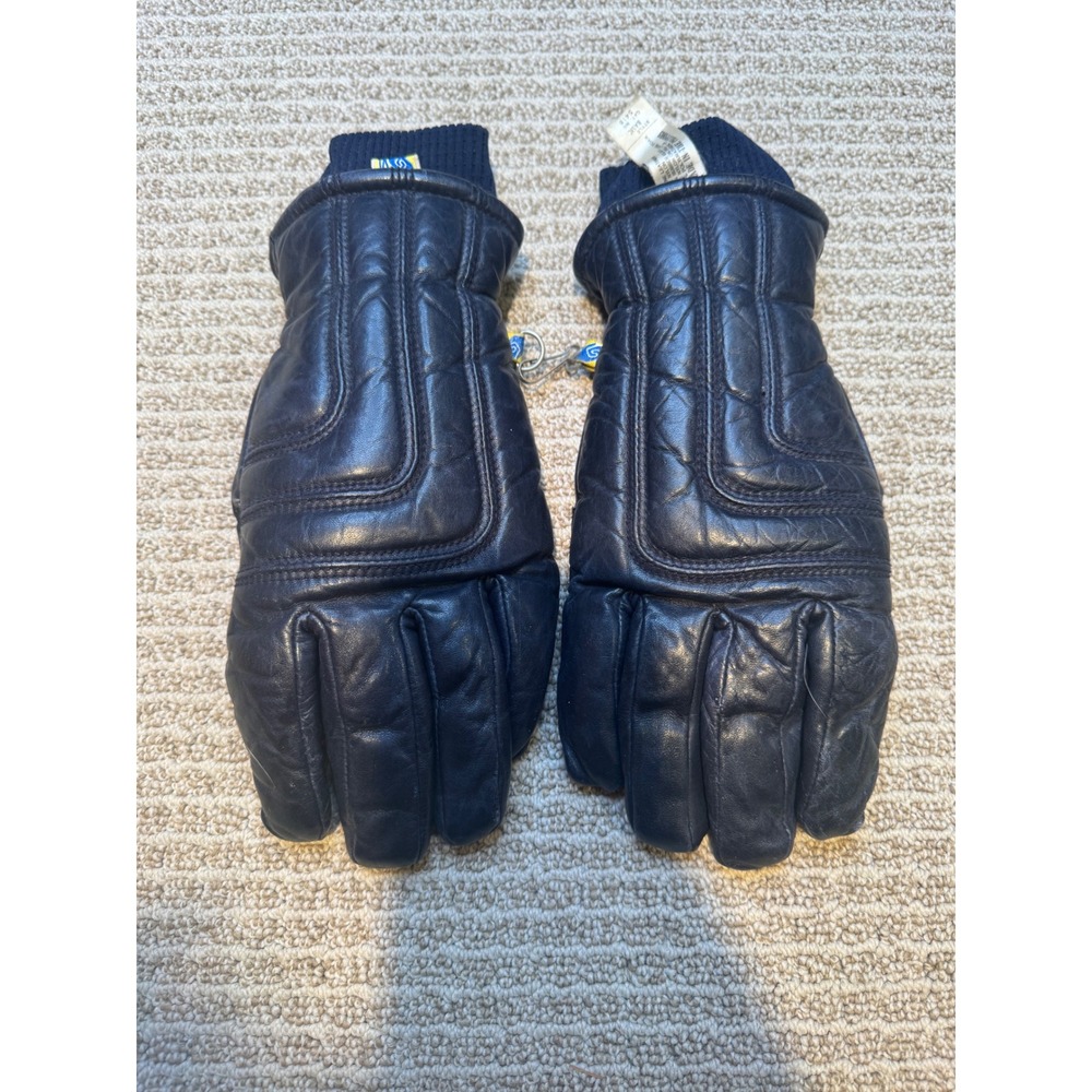 Kombi‎ Leather Winter Gloves Black Insulated Cold Weather Ski Snow Mens Womens